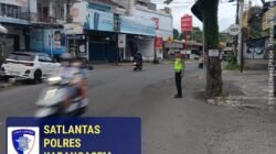 Pastikan Kelancaran Arus Lalulintas, Anggota Lantas Polres Karangasem Laksanakan PH Pagi di MAN Amlapura