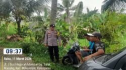 Jelang Hari Raya Nyepi, Bhabinkamtibmas Desa Macang Ingatkan Warga Waspada Cuaca Ekstrem
