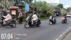 Antisipasi dan Cegah Laka Lantas, Personil Polsek Rendang Melaksanakan Pos Atensi Arus Lalu Lintas 