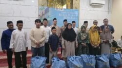 Polri Bersama Awak Media, Berikan Santunan untuk 100 Anak Yatim Piatu