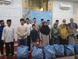Polri Bersama Awak Media, Berikan Santunan untuk 100 Anak Yatim Piatu