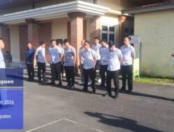 Propam Lakukan Pengawasan Apel Fungsi Personil Polres Karangasem