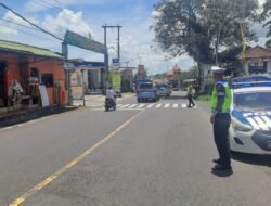 Sat Lantas Berikan Pengamanan, di Area Obyek Wisata Tirtagangga