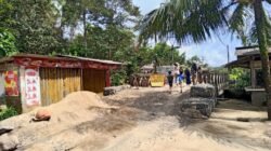 Pekerjaan Penanganan Longsor Jembatan Desa Sinar Jaya-Mandala Wangi Bermasalah