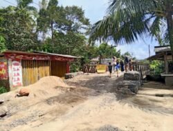 Pekerjaan Penanganan Longsor Jembatan Desa Sinar Jaya-Mandala Wangi Bermasalah