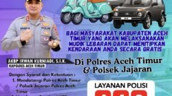 Mudik Jangan Panik, Polres Aceh Timur dan Jajarannya Layani Penitipan Kendaraan