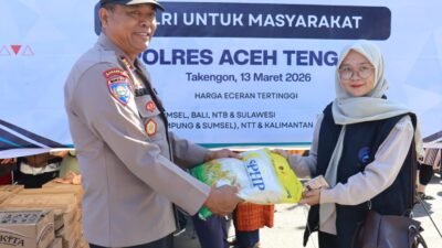 Polres Aceh Tengah Gelar Gerakan Pangan Murah, Bantu Stabilkan Harga Bahan Pokok