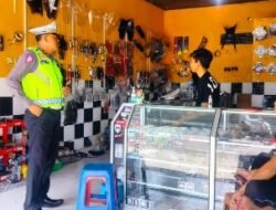 Sat Lantas Polres Karangasem Sosialisasiksn kepada Masyarakat, Larangan Penggunaan Knalpot Brong