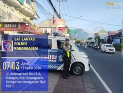 Jelang Hari Raya Idul Fitri 1447 H dan Hari Raya Nyepi Tahun Baru Caka 1948, Sat Lantas Polres Karangasem Berikan Himbauan Kamseltibcarlantas dalam Ops Ketupat Agung 2026  