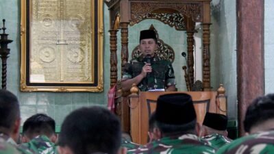 Peringatan Nuzulul Qur’an, Danrem 044/Gapo Ajak Prajurit Tingkatkan Keimanan dan Pengamalan Nilai Al-Qur’a