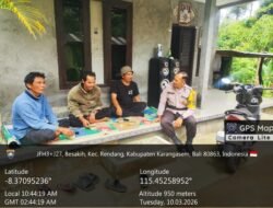 Menjelang Hari Raya Nyepi & Idul Fitri 2026, Melalui Bhabinkamtibmas Polsek Rendang Gelar Dialogis Kamtibmas Bersama Masyarakat