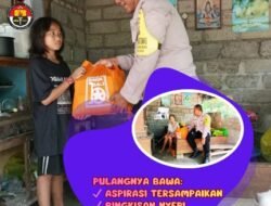 Jelang Hari Raya Nyepi, Kapolsek Padangbai Gelar Minggu Kasih Bagikan Bingkisan kepada Warga 