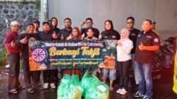 Hujan Tak Turunkan Semangat, Kaperwil Media Berita Cakrawala Berbagi Takjil Dan Berbuka Bersama