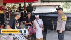 Melalui Giat Sambang Bhabinkamtibmas Bangun Kordinasi, Terkait Pelaksanaan Usaba Dalem Desa Adat Duda