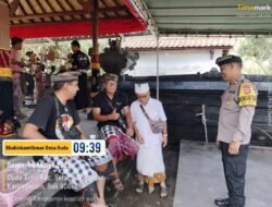 Melalui Giat Sambang Bhabinkamtibmas Bangun Kordinasi, Terkait Pelaksanaan Usaba Dalem Desa Adat Duda