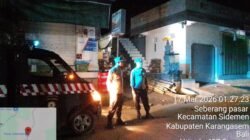 Jelang Hari Raya Idul Fitri 1447 H dan Hari Raya Nyepi Tahun Baru Caka 1948, Polsek Sidemen Tingkatkan Patroli Barcode dan  Blue Light Patrol di Daerah Hukumnya