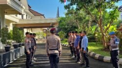 Rutinitas Sipropam Polres Karangasem Lakukan Absensi, Pengawasan dan Pengecekan Langsung, Kegiatan Apel Serah Terima Tugas Jaga
