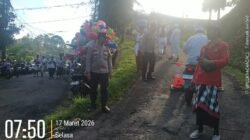 Sinergi Polri dan Pecalang, Amankan Ritual Usaba Dalem di Desa Adat Sibetan
