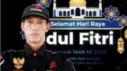 Ketum (OMBB) M.DIAMIN Mengucapkan Selamat Hari Raya Idul Fitri 1446 H Mohon Maaf Lahir dan Batin