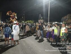 Polsek Selat Amankan Pawai Ogoh-Ogoh,  dalam Rangkaian Tawur Agung Nyepi Saka 1948 Tahun 2026