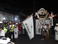 Patroli Sampai Bebandem, Kapolres Karangasem Lepas Pawai Ogoh-Ogoh dan Tekankan Keamanan Desa