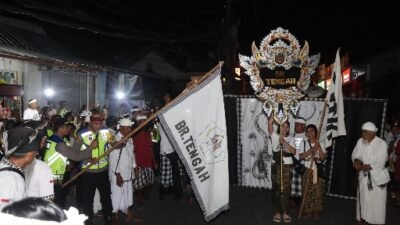 Patroli Sampai Bebandem, Kapolres Karangasem Lepas Pawai Ogoh-Ogoh dan Tekankan Keamanan Desa