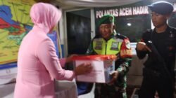 Kapolres dan Ketua Bhayangkari Aceh Tengah Kunjungi Pos Pengamanan Lebaran, Beri Dukungan untuk Petugas