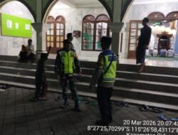 Polsek Sidemen Berikan Pengamanan Malam Takbiran di beberapa Titik di Wilkum Polsek Sidemen