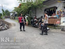 Jaga Keamanan Wilayah Pasca Nyepi dan Jelangb Idul Fitri, Polsek Selat Gelar Patroli  