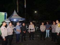 Pastikan Malam Takbiran Kondusif, Kapolres Karangasem Bersama Forkopimda Pantau Pos Pengamanan Gatsu
