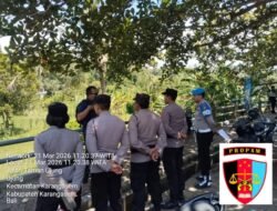 Sipropam Polres Karangasem Melaksanakan Pengawasan dan Bbsensi Kehadiran Personil saat Apel Pam di Kawasan Obyek Wisata