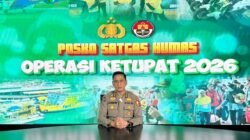 Juru Bicara Satgas Humas Ops Ketupat 2026 Kombes Pol. Jansen Avitus Panjaitan Sebut, Selama Pelaksanaan Operasi Ketupat 2026 Berjalan Aman