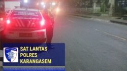 Tekan Angka Lakalantas, Sat Lantas Polres Karangasem Intensifkan Giat Blue Light Patrol Pada Malam Hari