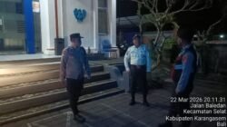 Cegah dan Antisipasi Tindak Kriminalitas pada Malam Hari, Polsek Selat Tingkatkan Giat Blue Light Patrol 