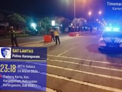 Cegah Aksi Balap Liar, Sat Lantas Polres Karangasem Intensifkan Patroli pada Malam Hari