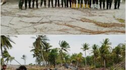 Babinsa TNI Bersihkan Sisa Bencana di Alue Kuta, Tunjukkan Kepedulian pada Warga