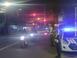 Berikan Rasa Aman dan Nyaman kepada Masyarakat saat Malam Hari, Satuan Lalulintas Polres Karangasem Intensifkan Giat Blue Light Patrol di KTL 1