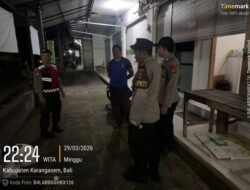 Cegah Aksi Kriminalitas Malam Hari, Polsek Selat Intensifkan Blue Light Patrol