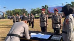 Kapolres Bireuen Pimpin Sertijab Dua Kasat dan Tiga Kapolsek