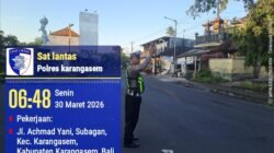 Pastikan Arus Lalulintas Lancar, Unit Turjawali Sat Lantas Lakukan Gatur Lalin di Pos 3 Patung Salak Jasri
