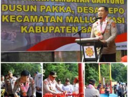 Kapolda Sulsel Resmikan Jembatan Gantung di Barru, Anak Sekolah Tak Lagi Bertaruh Nyawa Seberangi Sungai