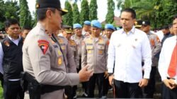 Kapolda Sulsel Sambut Kepulangan Brimob dari Aceh, Sekaligus Cek Senpi Serentak di Mapolda