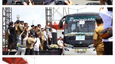 Kapolda Sulsel dan Gubernur Lepas 35 Bus Mudik Gratis di CPI Makassar