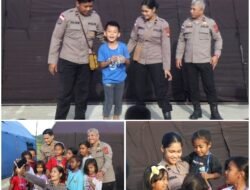 Melalui Belajar dan Bermain, Satgas Damai Cartenz Ciptakan Senyum Ceria kepada Anak-anak Papua di Momen Paskah