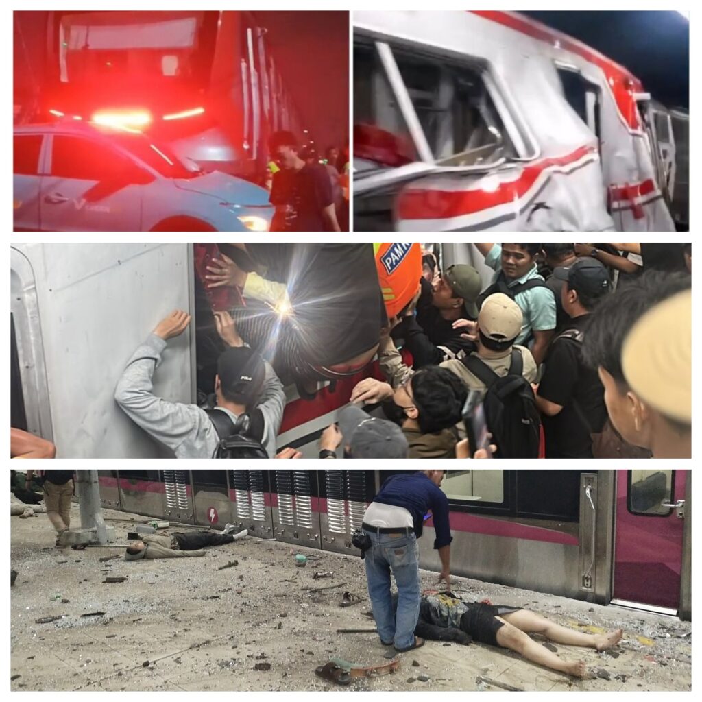 Mencekam! Detik-detik Kecelakaan KRL dan Argo Bromo Anggrek di Bekasi Timur, Berawal dari Mobil Taksi Listrik Mogok