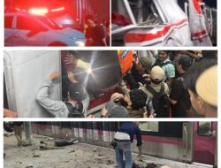 Mencekam! Detik-detik Kecelakaan KRL dan Argo Bromo Anggrek di Bekasi Timur, Berawal dari Mobil Taksi Listrik Mogok