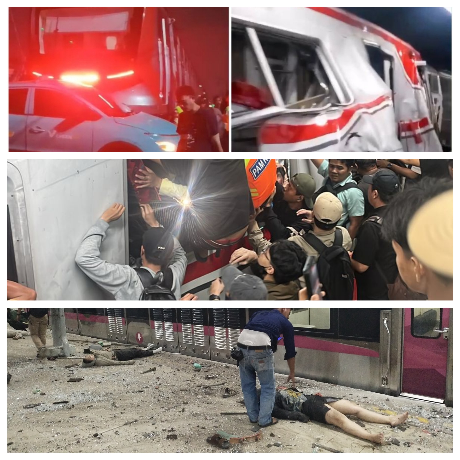 Mencekam! Detik-detik Kecelakaan KRL dan Argo Bromo Anggrek di Bekasi Timur, Berawal dari Mobil Taksi Listrik Mogok