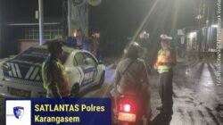 Cegah Lakalantas dan Jaga Ketertiban Berlalulintas, Jajaran Unit Turjawali Polres Karangasem Intensifkan Giat Blue Light Patrol