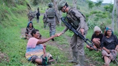 Satgas Damai Cartenz Susuri Titik Strategis, Intensifkan Pantau Jalur Jalur Rawan 