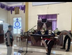 Jajaran Sat Samapta Polres Mesuji Lakukan Sterilisasi dan Pengamanan di Gereja Gereja Yang Melaksanakan Ibadah Paskah